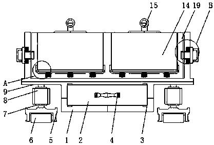 Stable storage device with classifying function for electronic elements