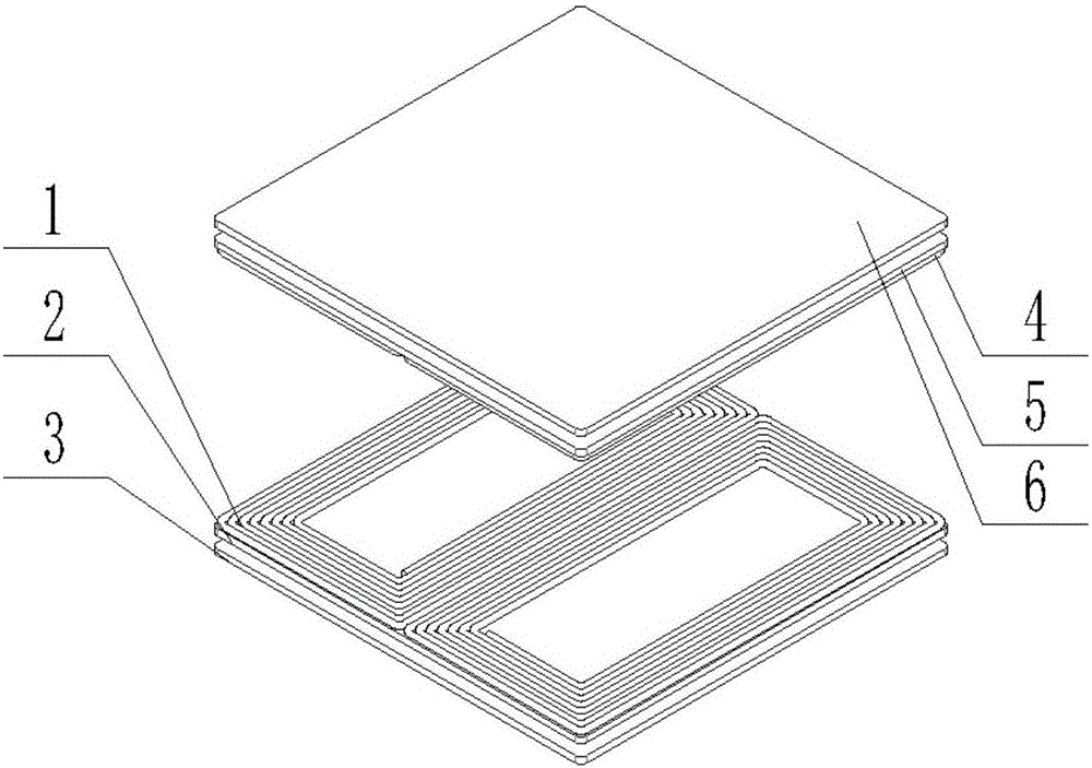 Bipolar wireless charging coil