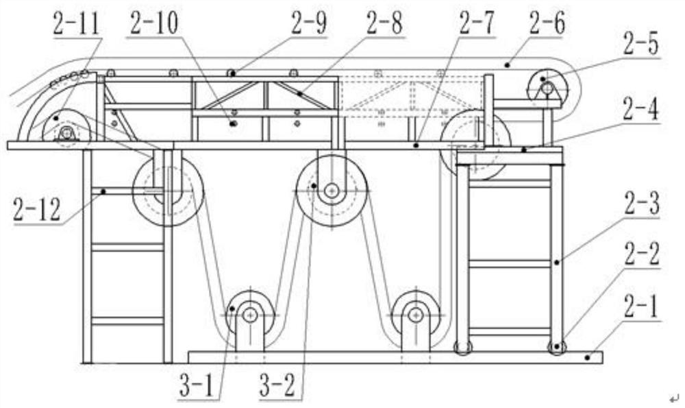 A method for conveying dregs and soil for excavation of subway station foundation pit