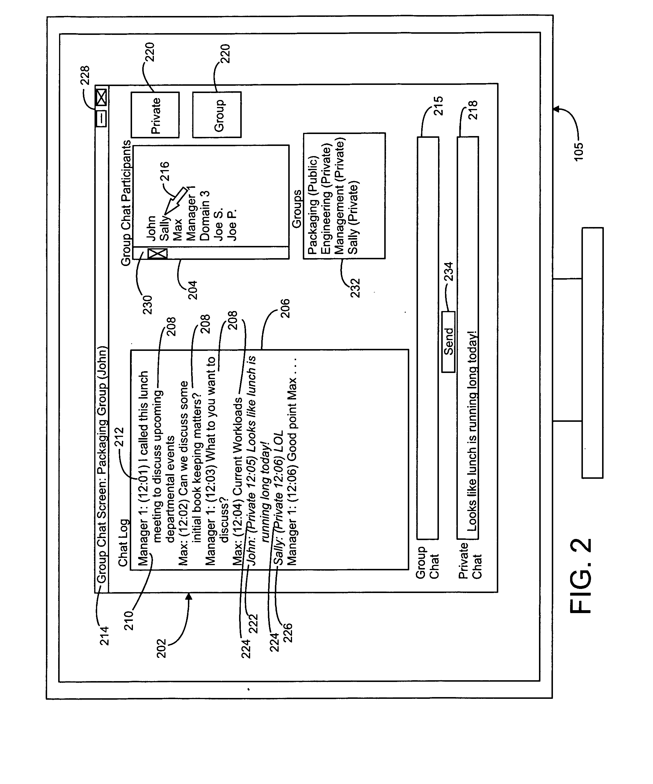 System and Apparatus for Whispering in Group Chats