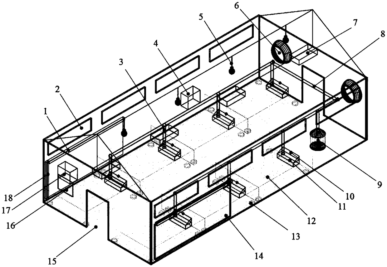 Intelligent system for healthy breeding of live pigs