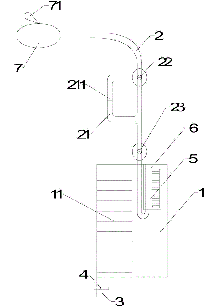 Drainage apparatus for leakage of cerebrospinal fluid after spinal operation and positive-negative-pressure drainage switching determining method