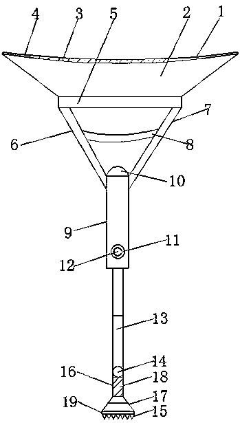 Medical walking stick having anti-skid function