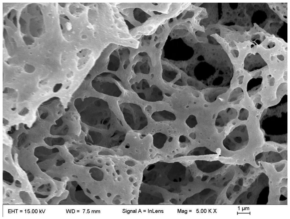 High-entropy oxide lithium ion battery negative electrode material with high conductivity and preparation method thereof