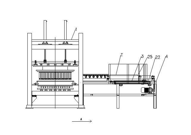 Automatic plate loader device of concrete block forming machine