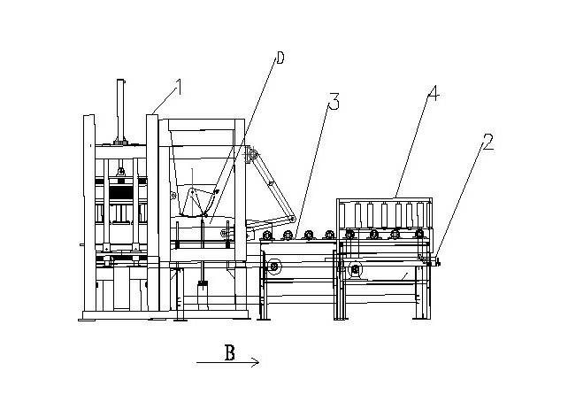 Automatic plate loader device of concrete block forming machine