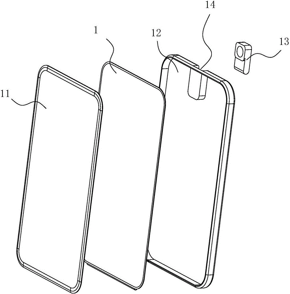 Camera mounting structure of mobile terminal, and mobile terminal