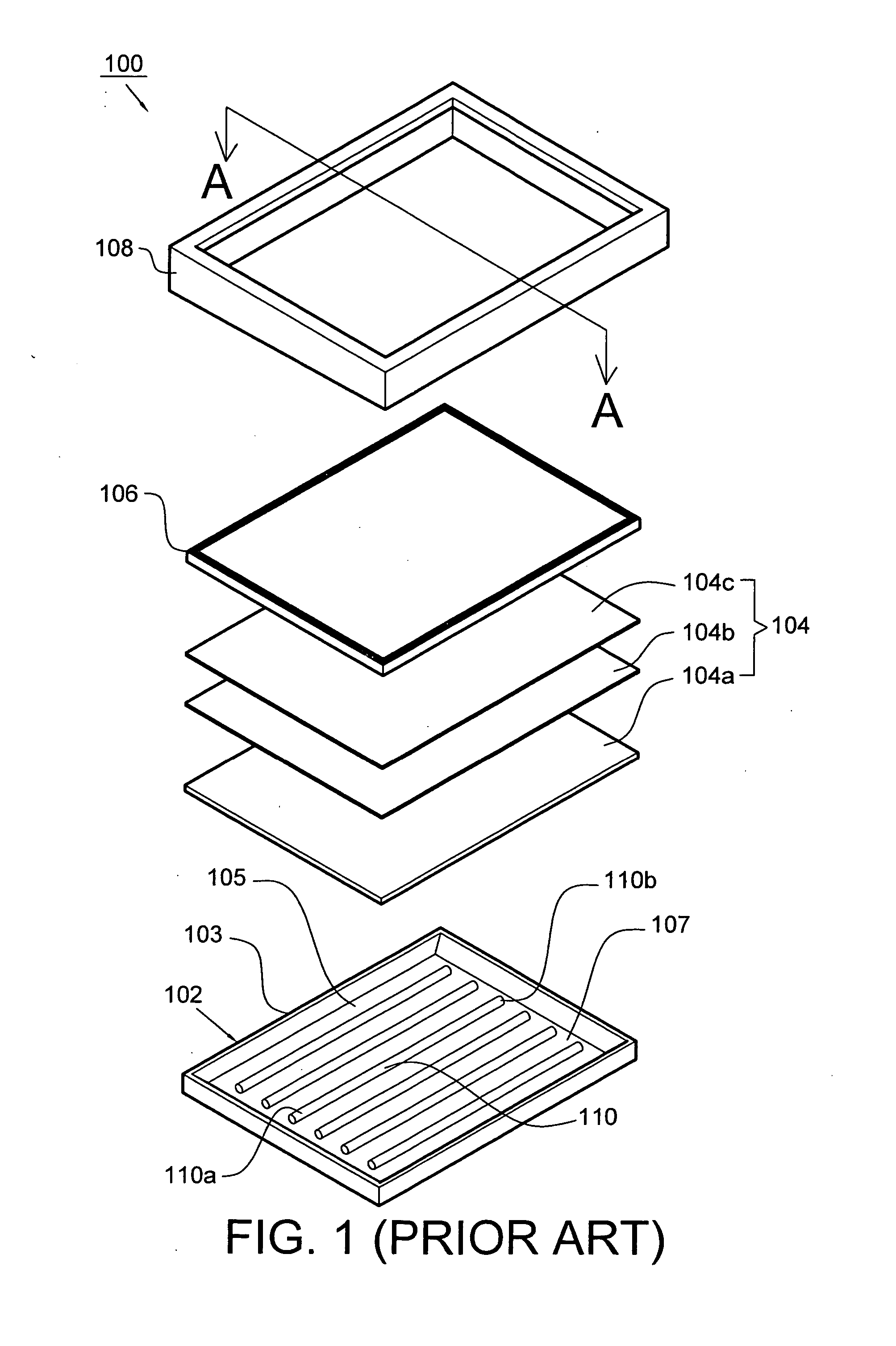 Direct type backlight unit having liftable frame structure