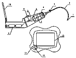 Wireless receiving type visual endoscope for tracheal intubation