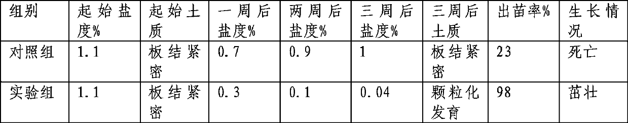 Saline alkali soil improvement preparation and preparation method thereof