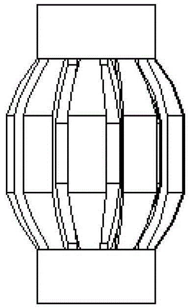 Connecting column with elastic metal sleeves