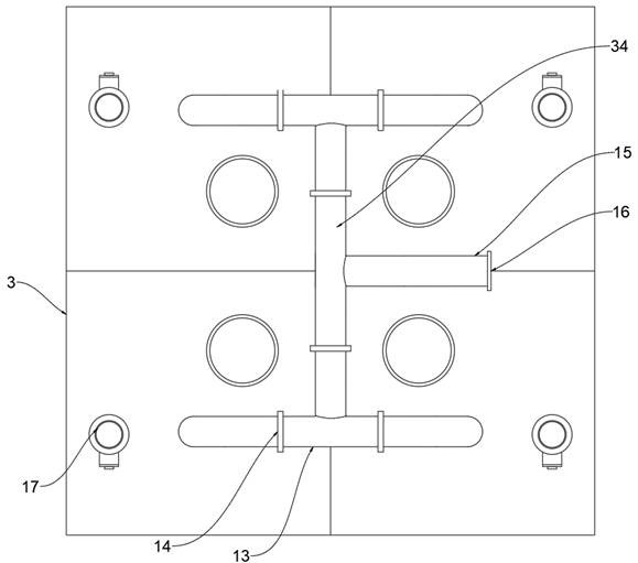 Sewage treatment device capable of performing multi-stage filtration on sewage