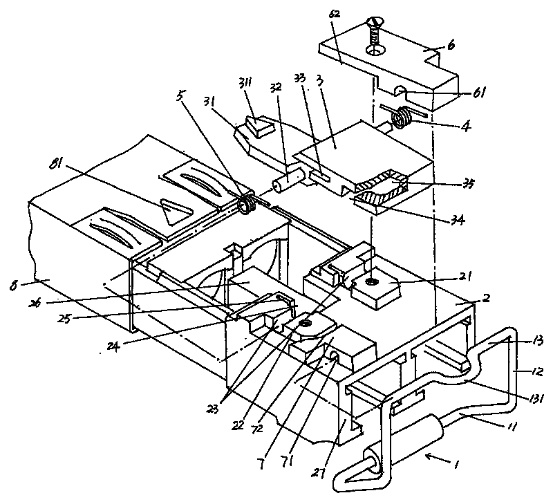 Draw ring type tripper used for optoelectronic module