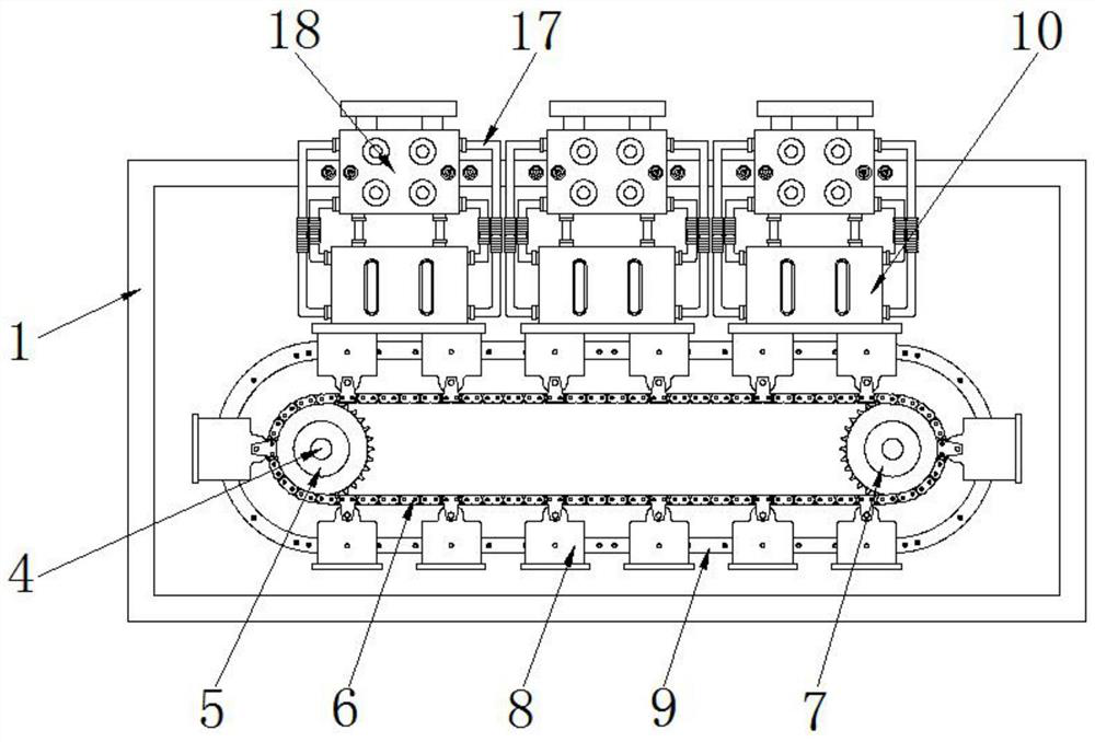 Hydrogen fuel cell stack test board and using method thereof