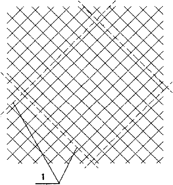 Net soft connection processing method for connection between square-mesh metal woven meshes for cage