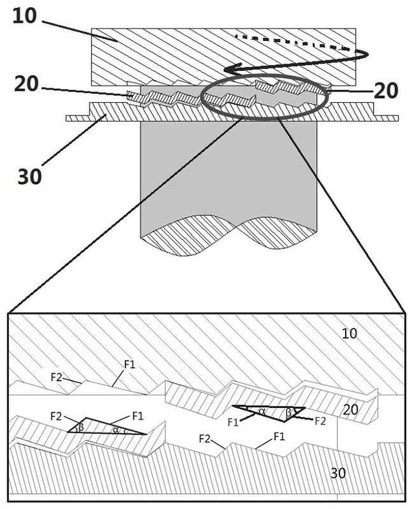 Interlocking type bolt anti-loosening structure