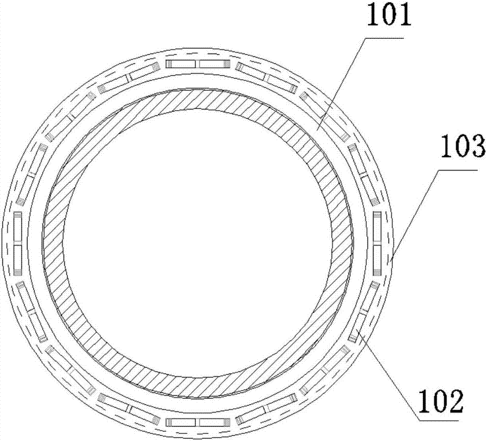 Compression hemostasis depinning device and peritomy anastomoses device adopting same