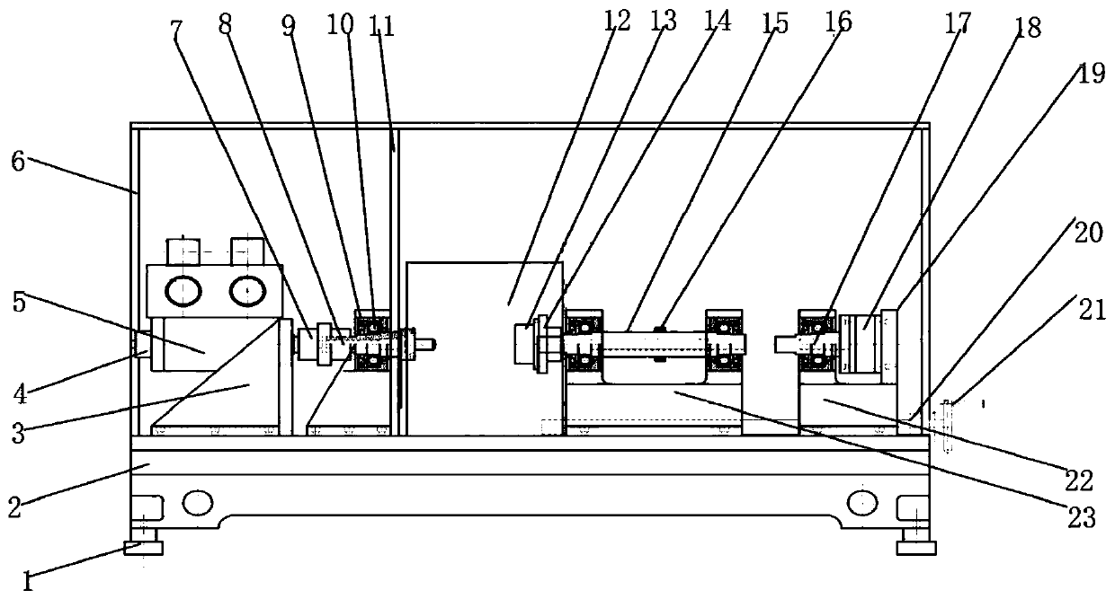 Integrated vibration-absorbing pulley characteristic test device