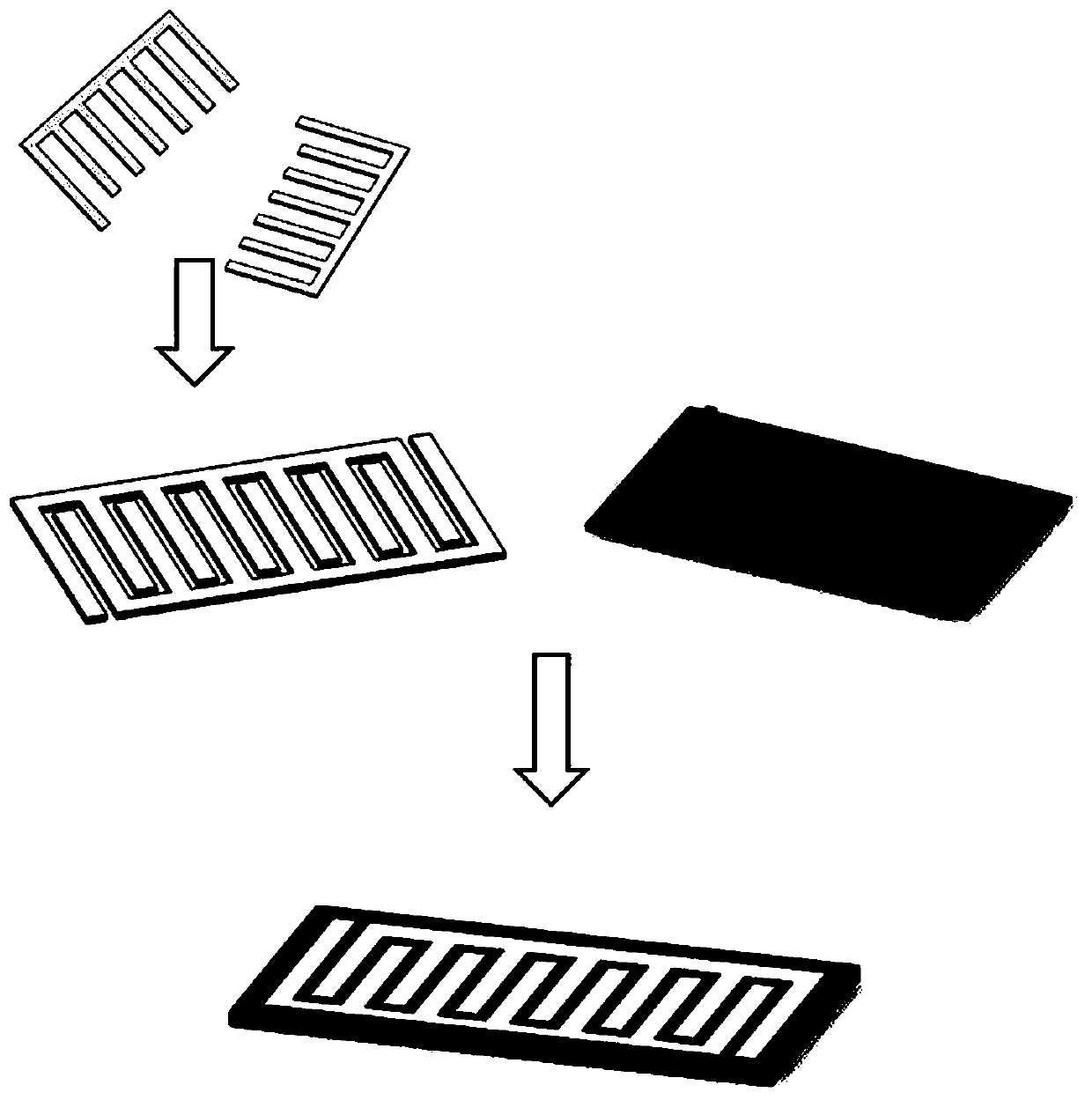 Flexible stretchable piezoelectric nano generator based on interdigital electrode structure and preparation method thereof