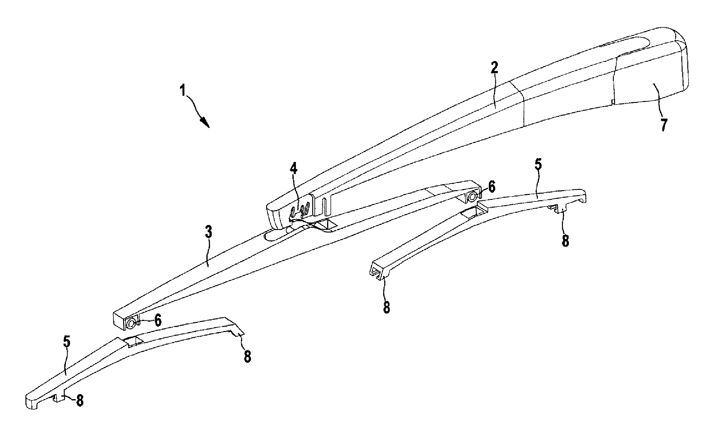 Process for producing a multi-component wiper arm