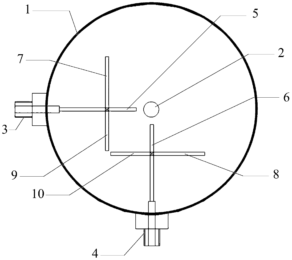 Wide stop-band coaxial single-cavity three-mode wideband filter using cross feeder