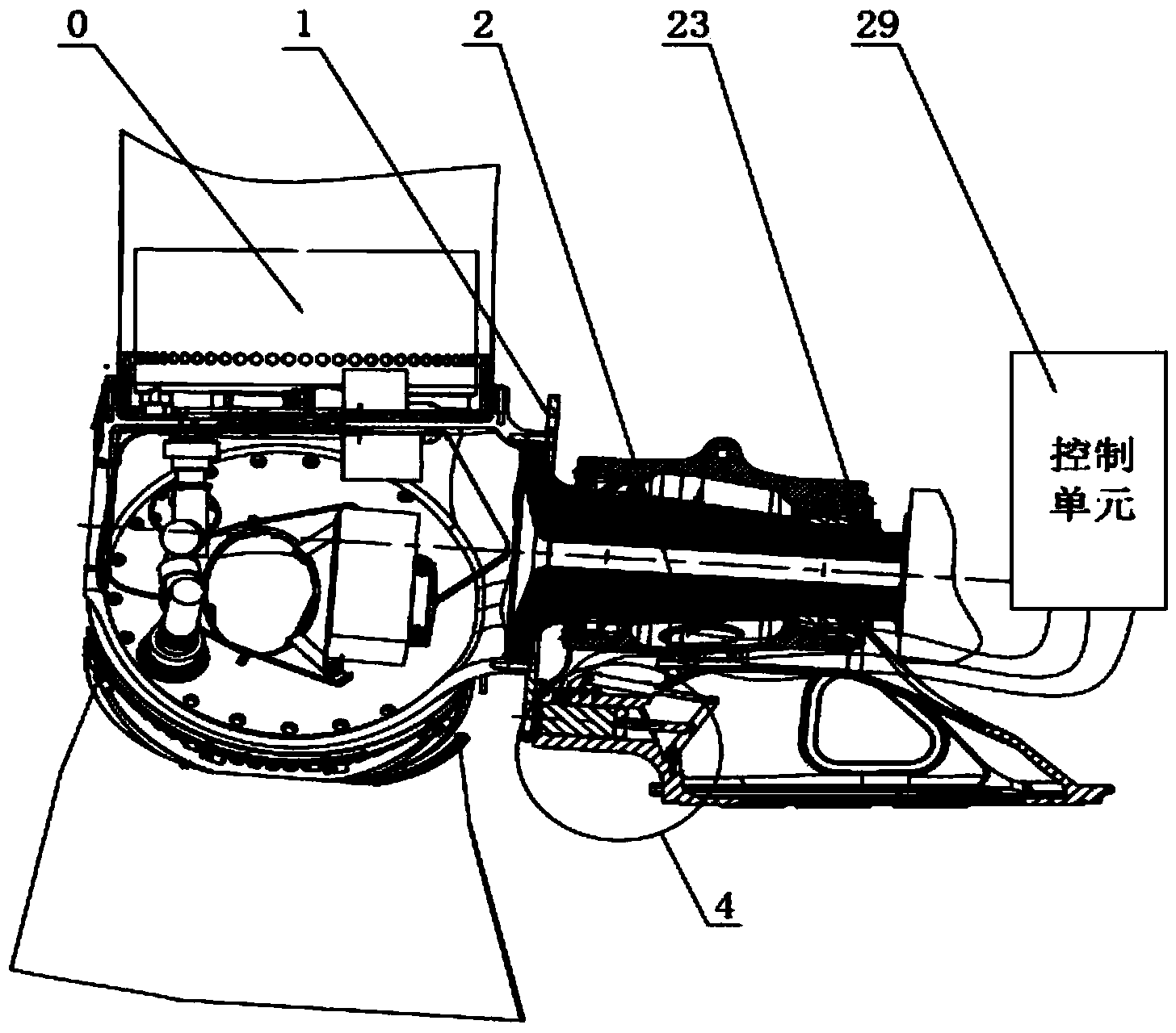 Wind wheel locking device of megawatt-level wind driven generator