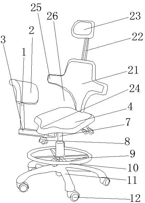 A combined doctor's chair