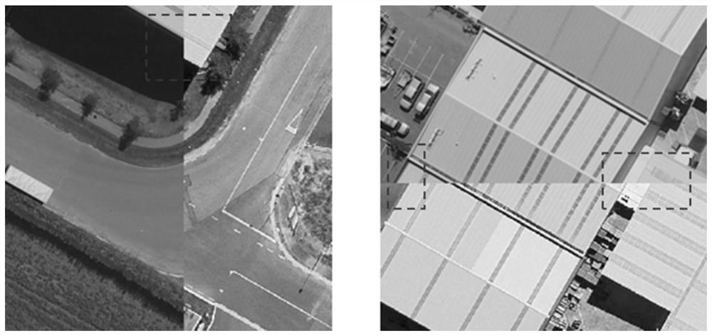 Remote sensing image binary change detection method based on feature deviation alignment