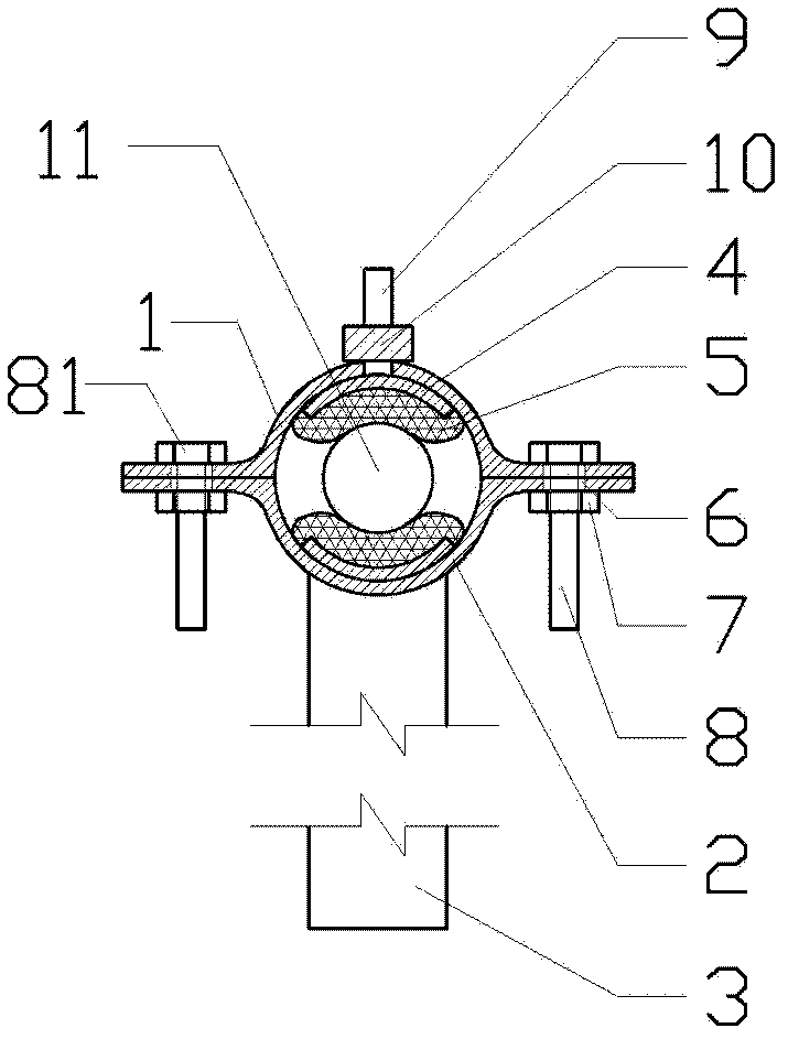 Clamp for crop stem bending test