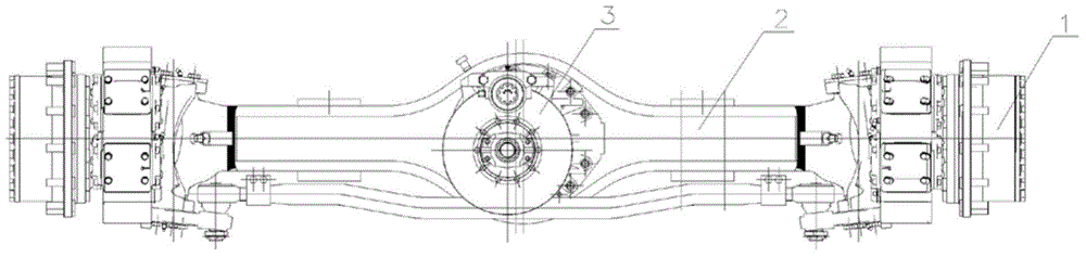 Automobile steering drive axle