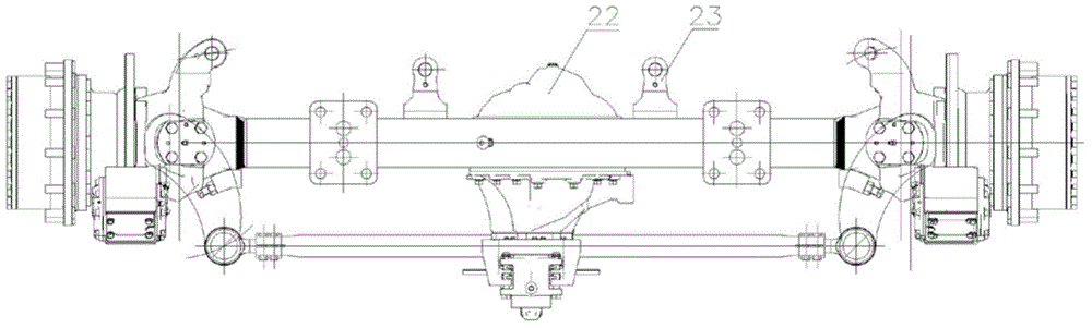 Automobile steering drive axle