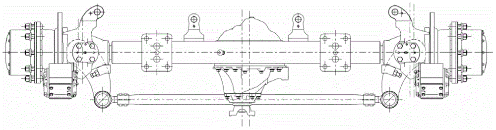 Automobile steering drive axle