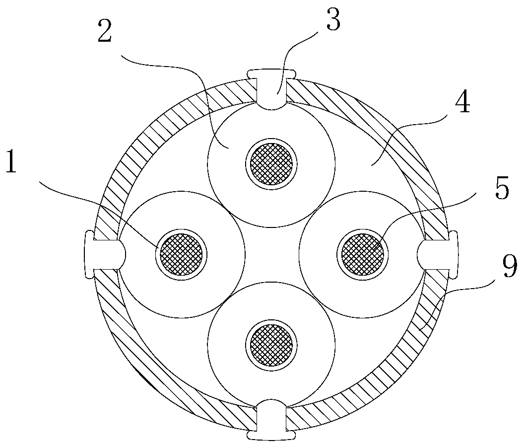 Heat dissipation composite cable