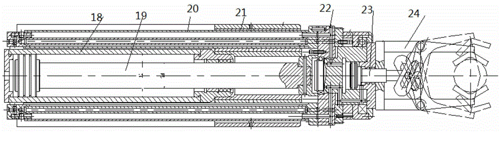 Pulling machine unloading manipulator system