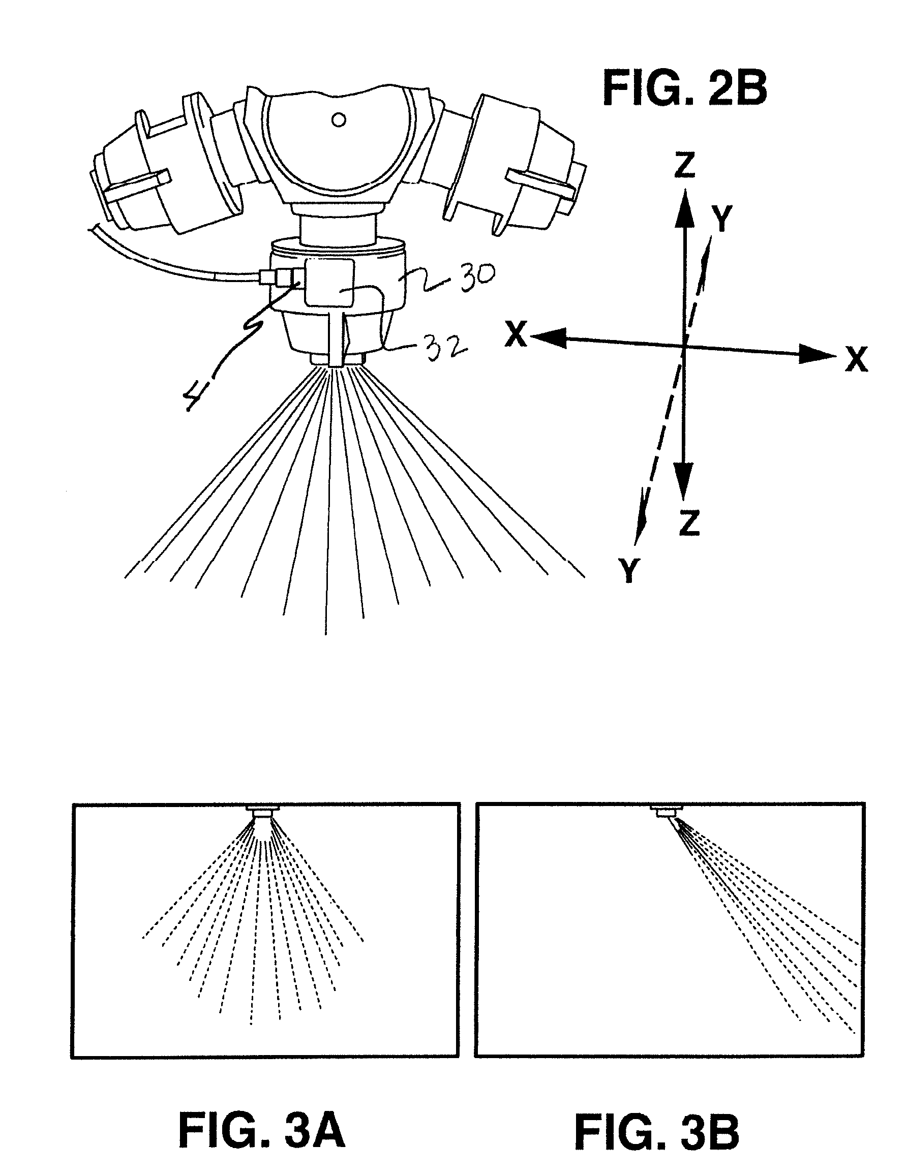 Flow control and operation monitoring system for individual spray nozzles