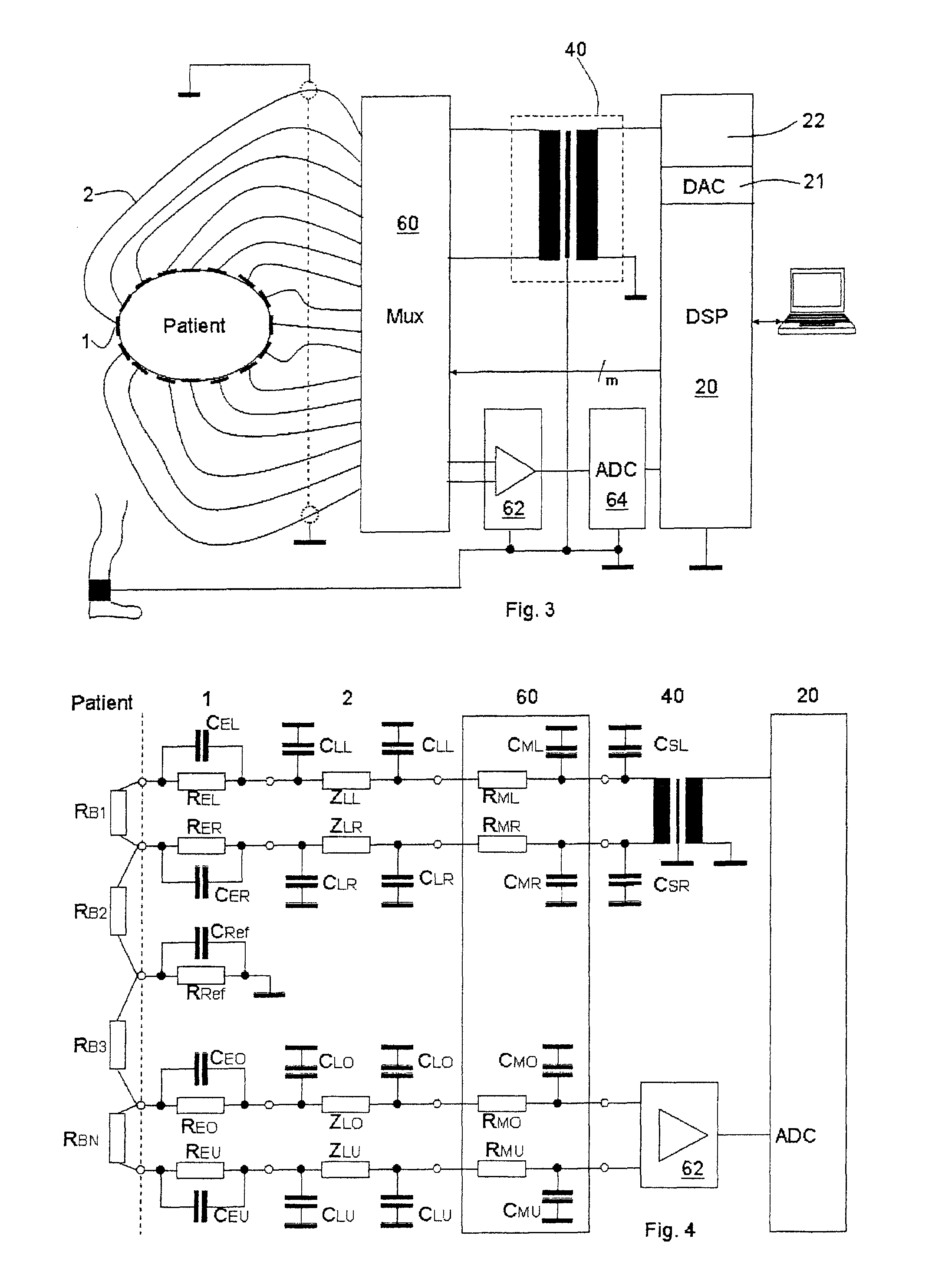 Electroimpedance tomograph with common-mode signal suppression