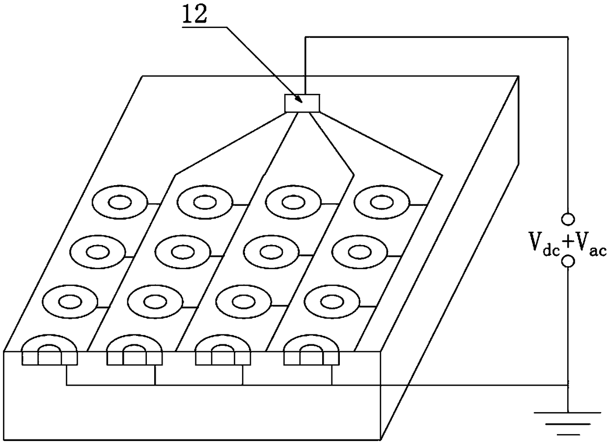 CMUTs fluid density sensor, and preparation method thereof