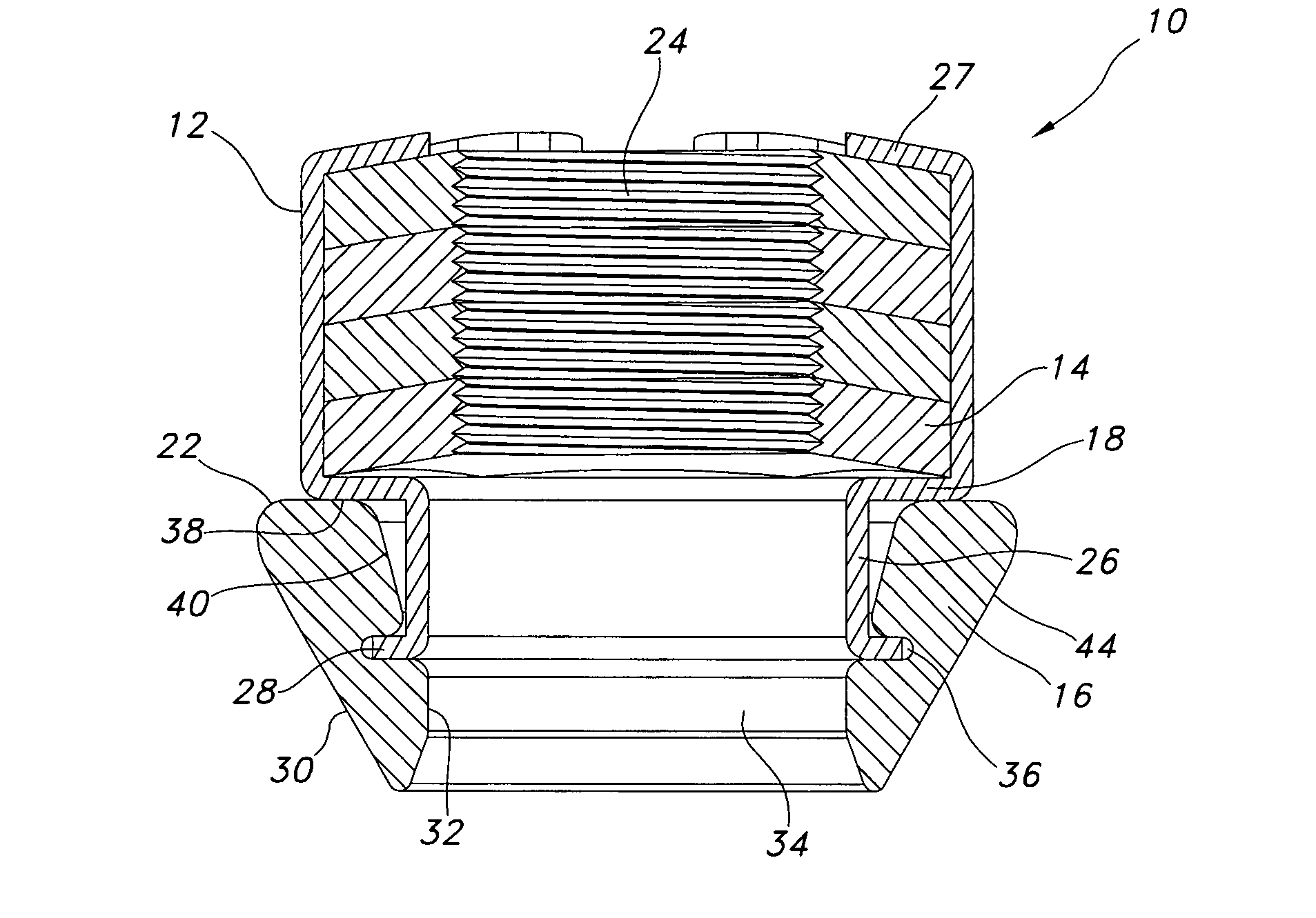 Laminated wheel lug nut