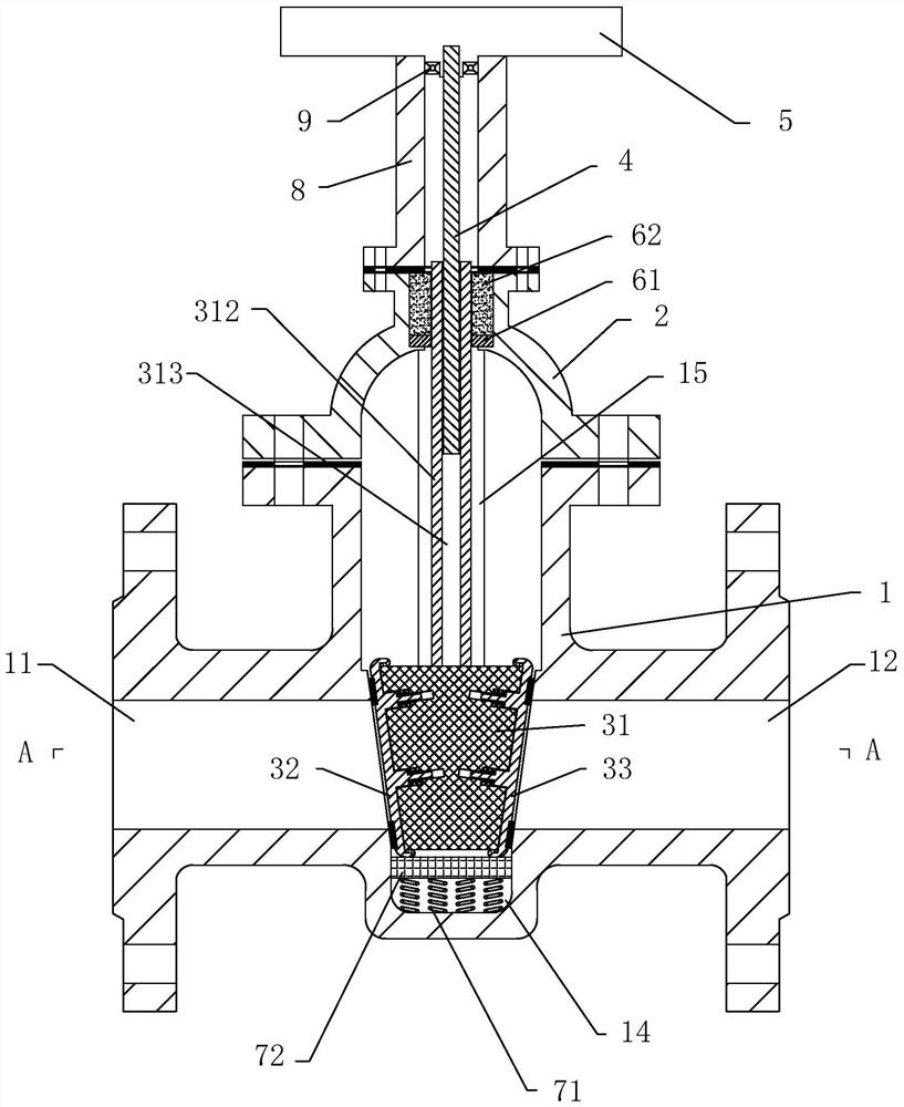 High-airtightness fire gate valve