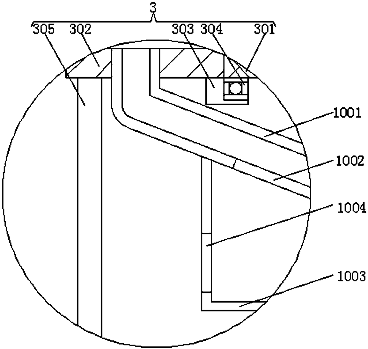 Dual-cooling fructus lycii drying device based on stream-suction heat dissipation and water-cooling heat dissipation