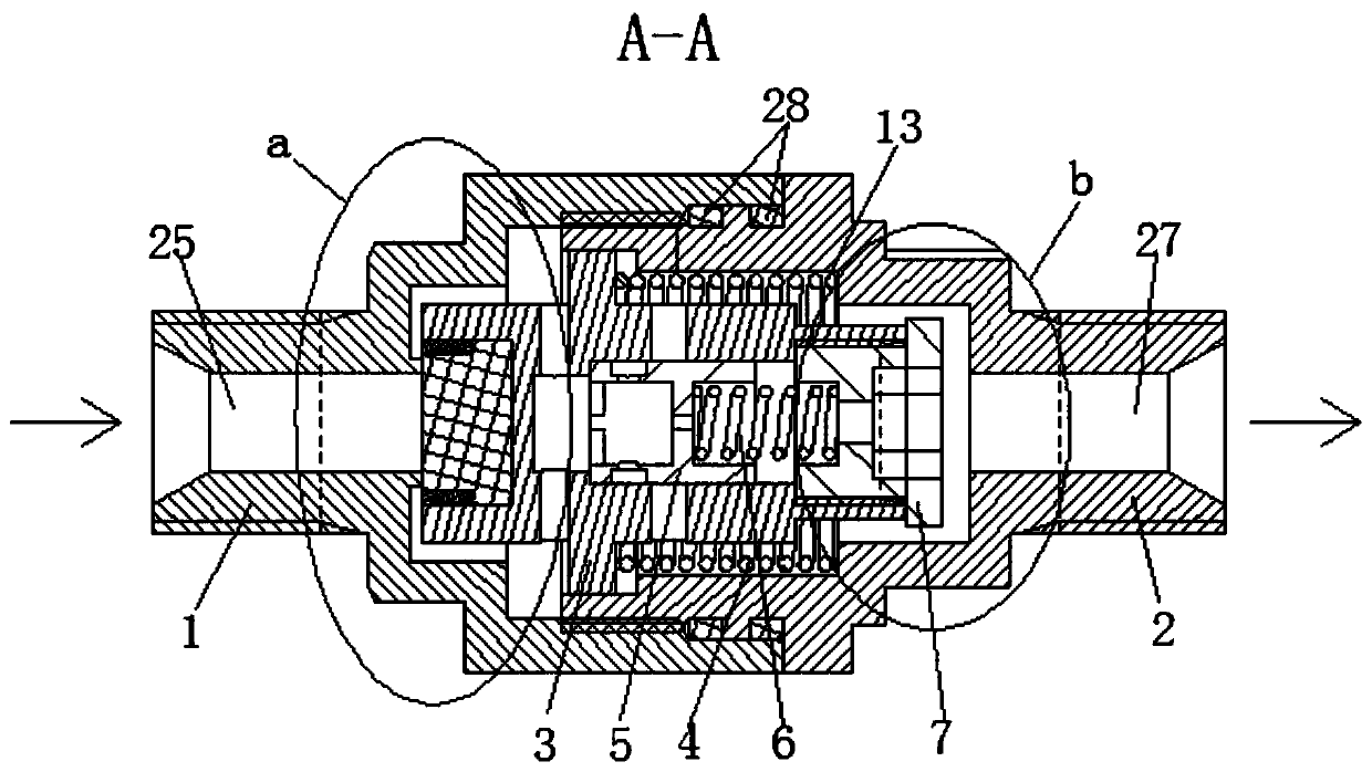 One-way valve used in satellite attitude and orbit control propellant supply system