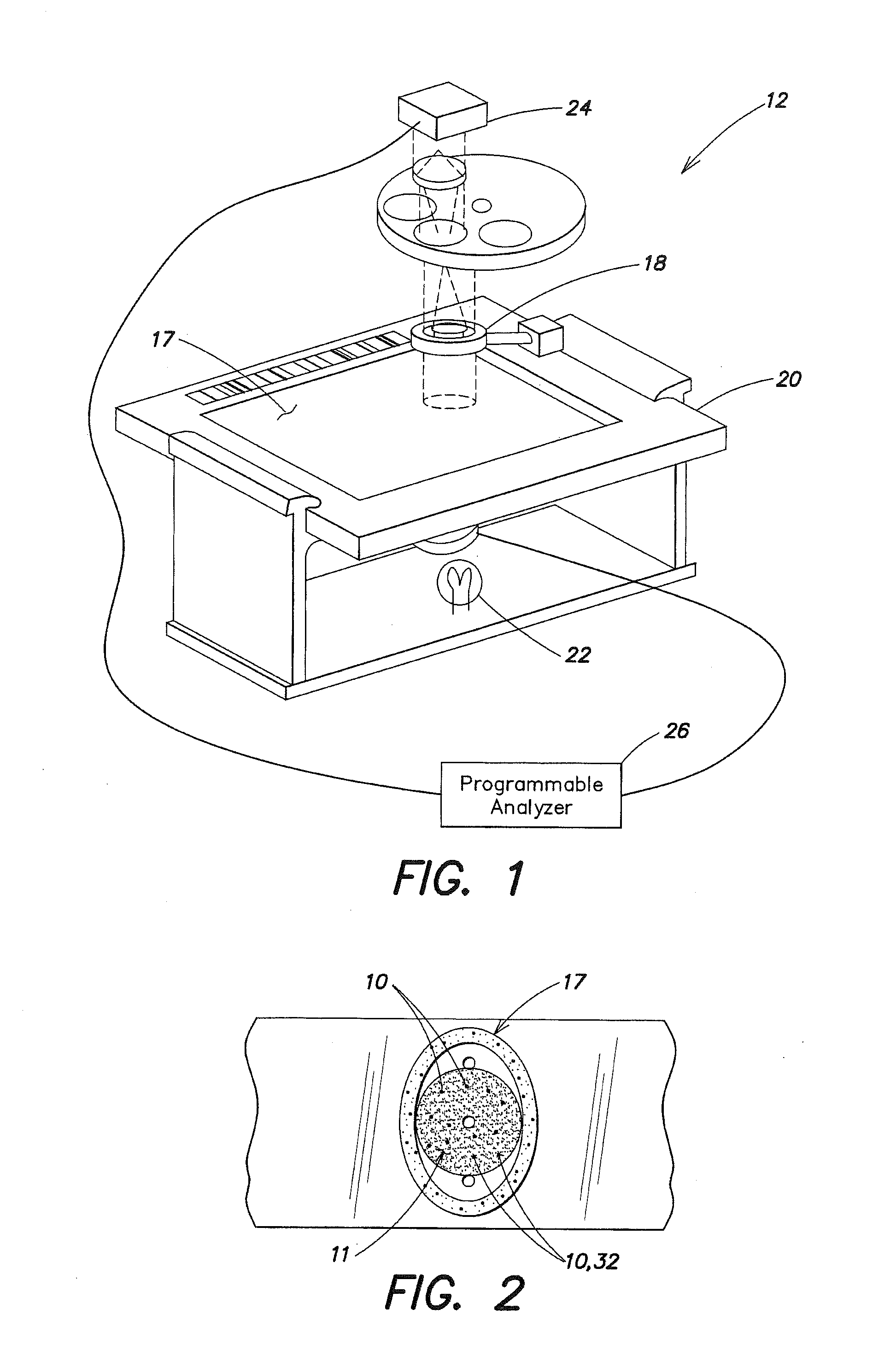 Method and apparatus for determining a focal position of an imaging device adapted to image a biologic sample