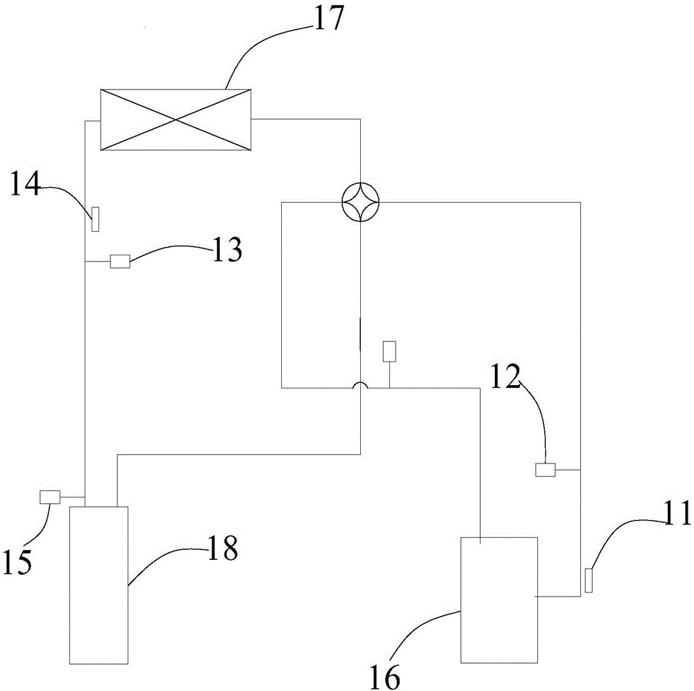 Detection device and method for detecting installation head and air-conditioning system control method