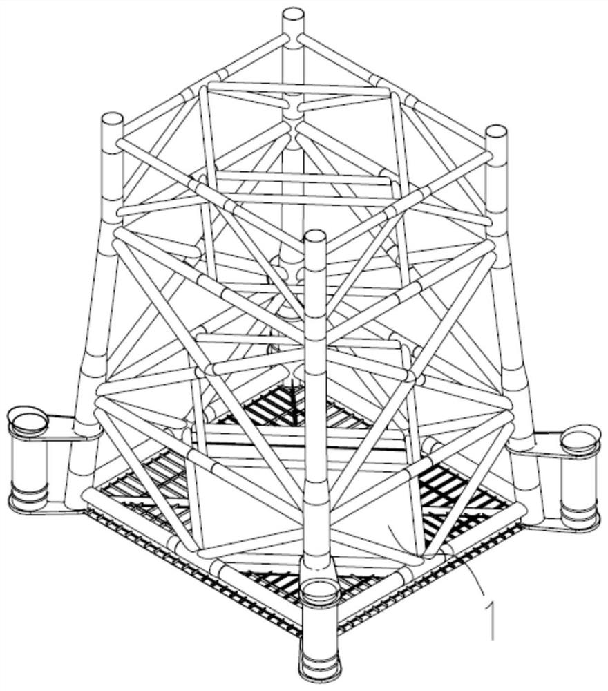 Offshore booster station foundation