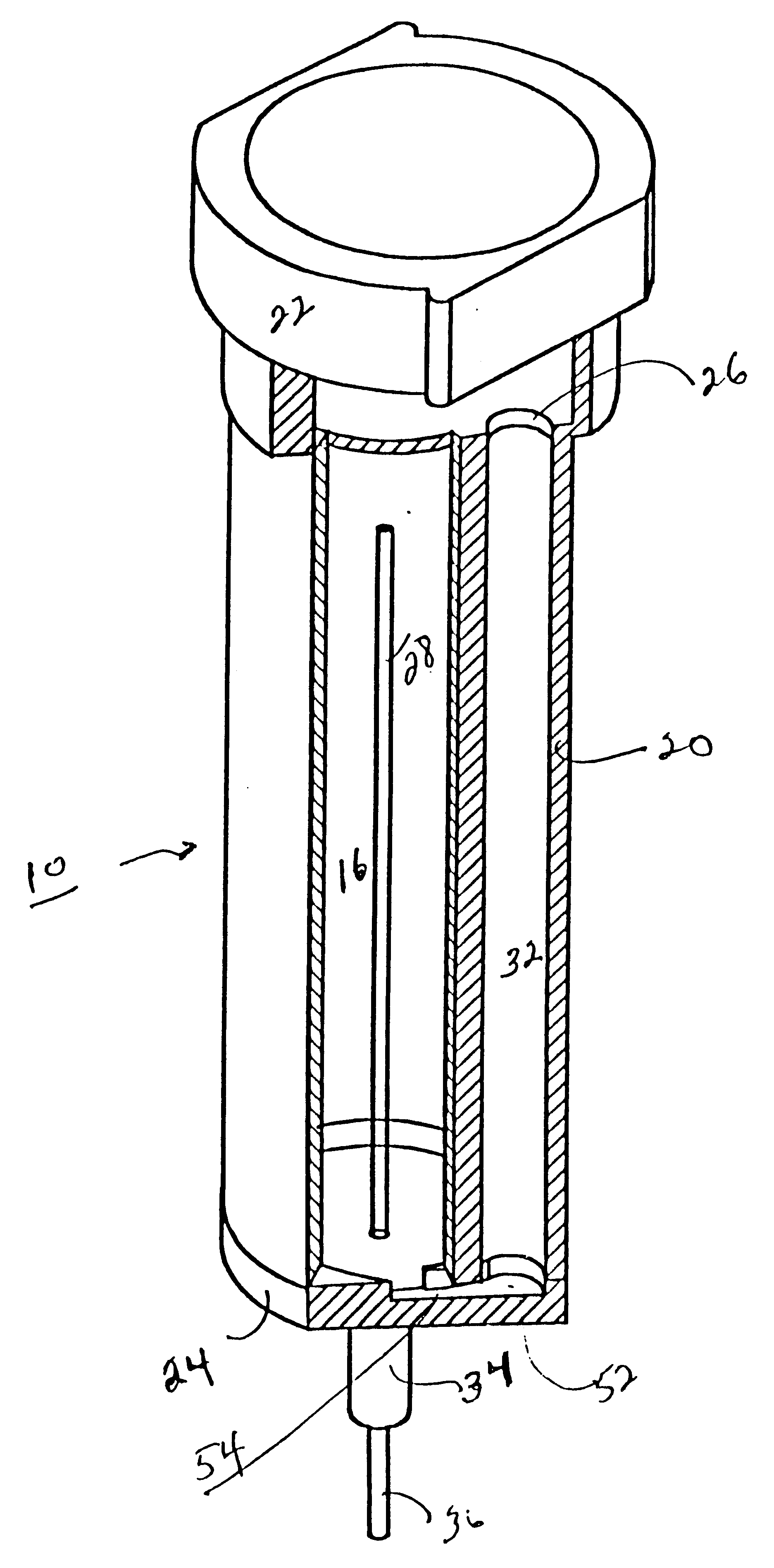 Handheld apparatus for propelling particulate matter against a surface of a patient's tooth, and method