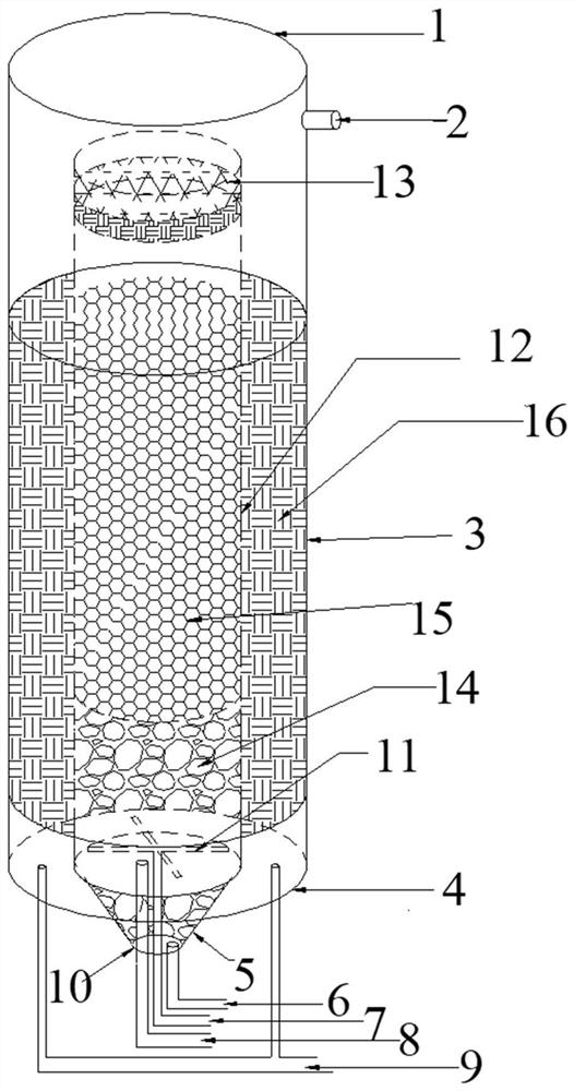 Floating bed bioreactor for deep nitrogen removal