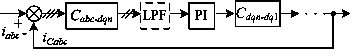 Method for controlling harmonic currents in synchronous rotating reference frame by several times