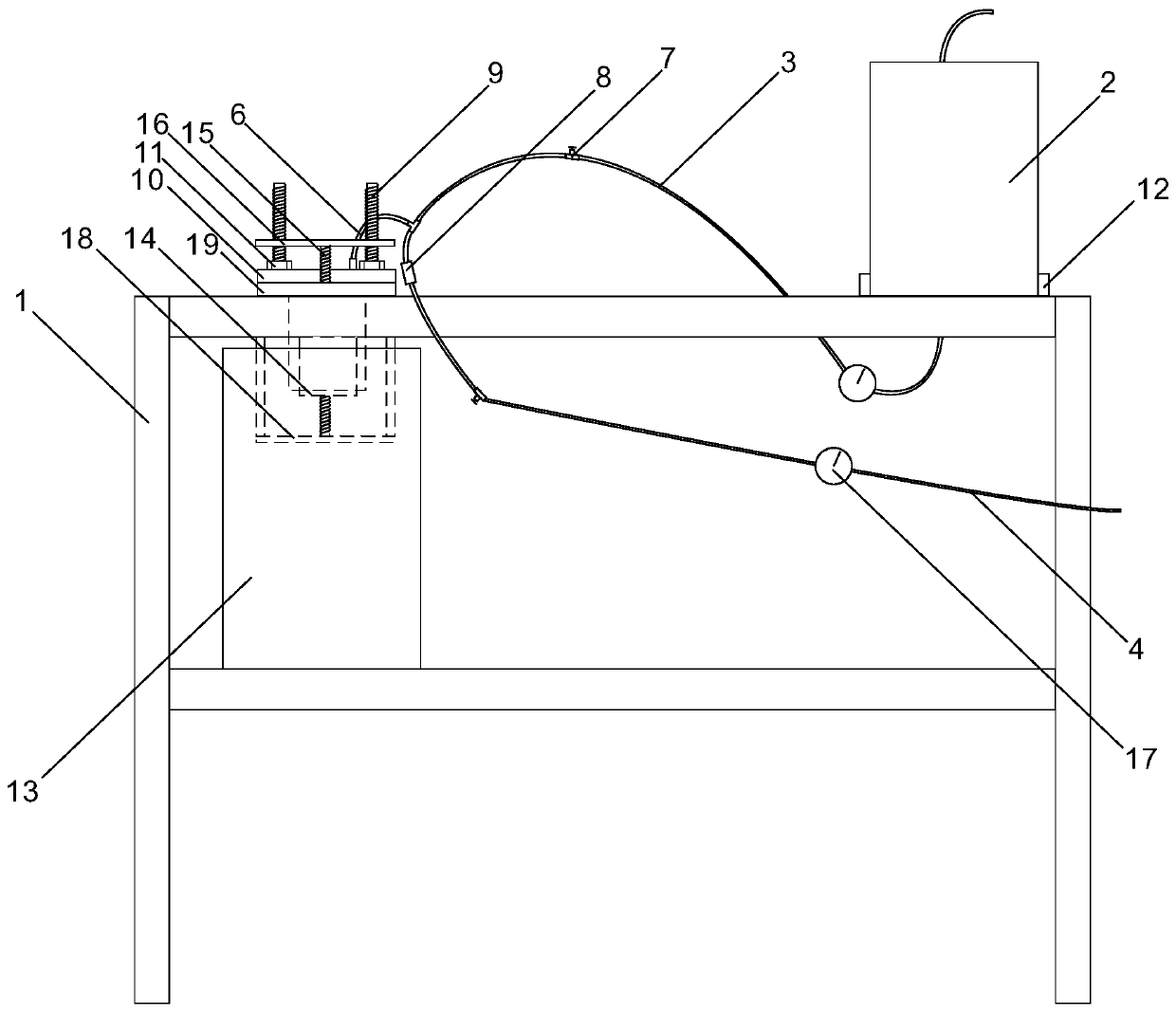 A spraying high-speed turbine cleaning device