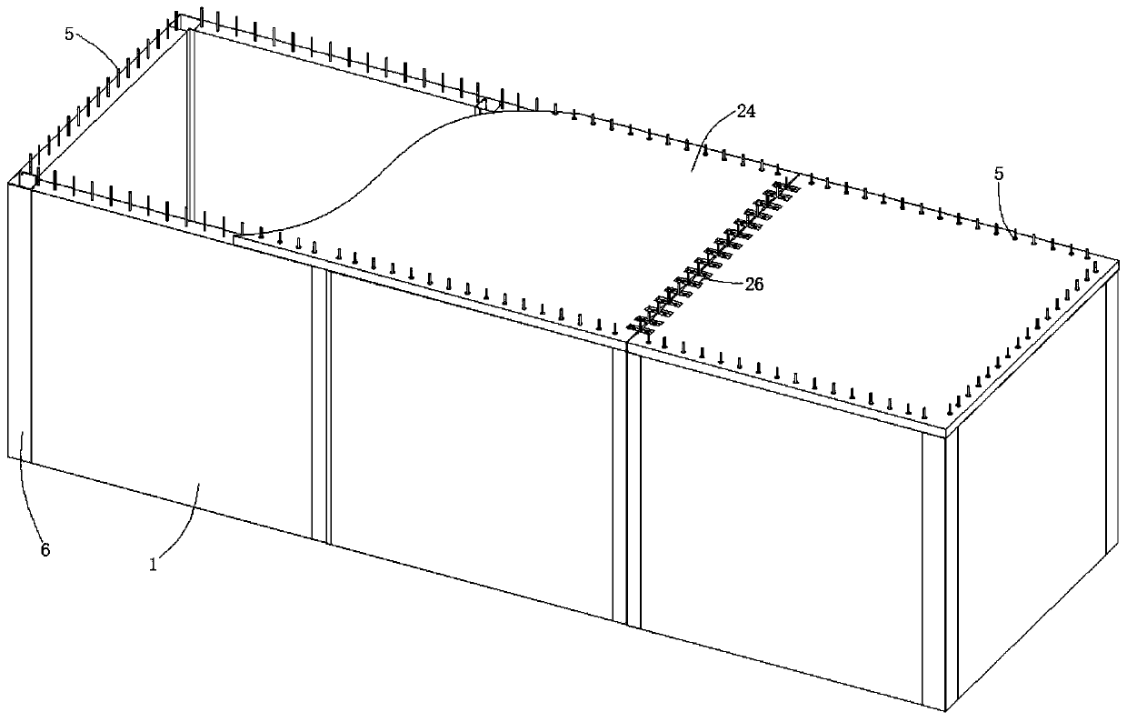 Assembled standard layer module and standard layer construction method combining dry and wet processes