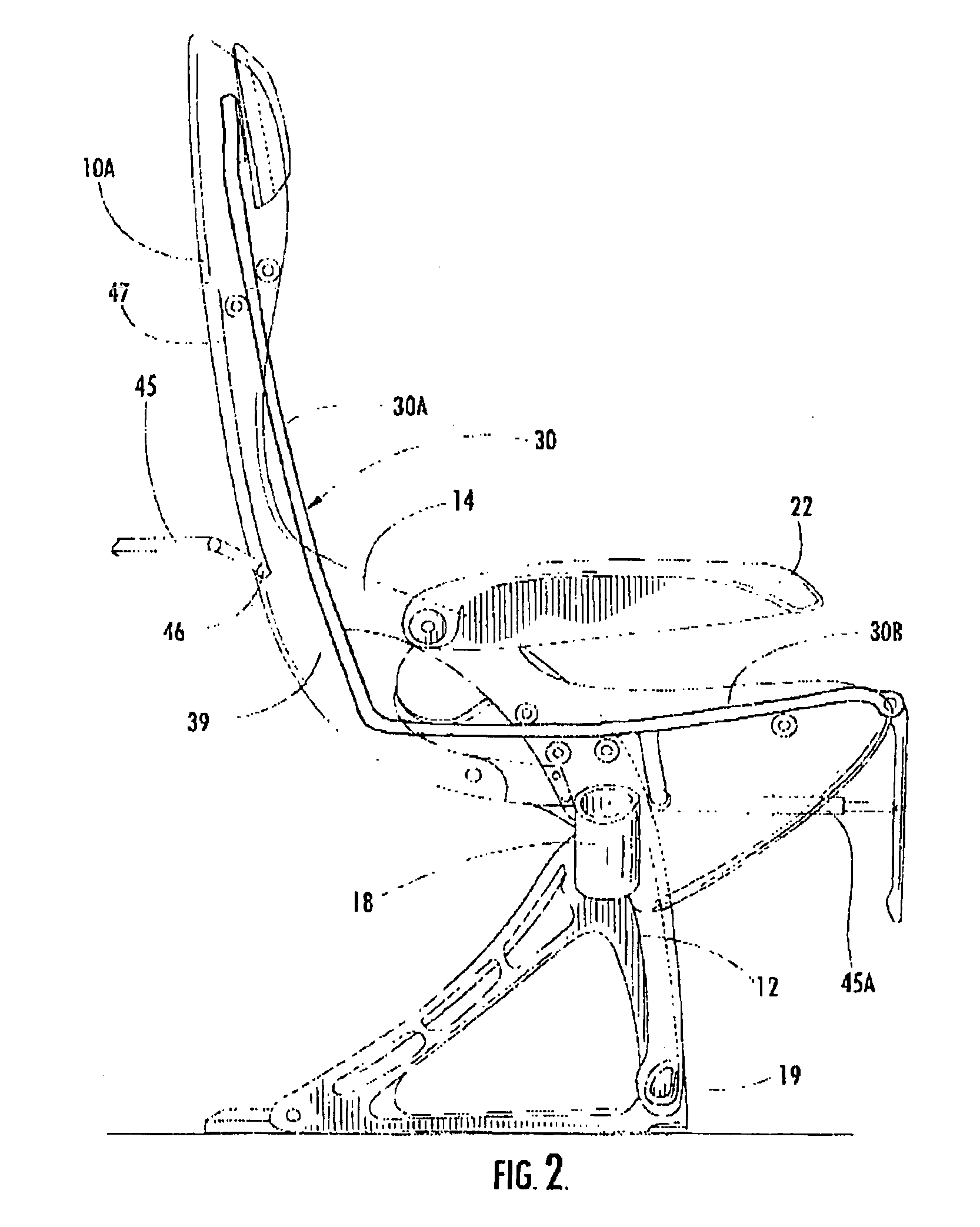 Aircraft passenger seat with forward arm rest pivot